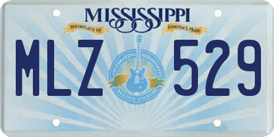 MS license plate MLZ529