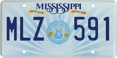 MS license plate MLZ591