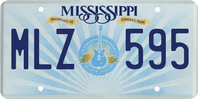 MS license plate MLZ595