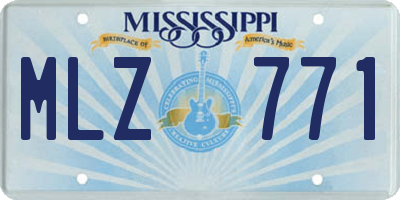 MS license plate MLZ771