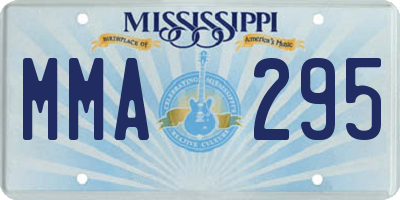 MS license plate MMA295