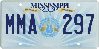 MS license plate MMA297