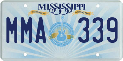 MS license plate MMA339