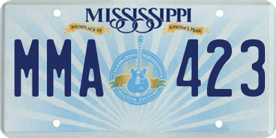MS license plate MMA423