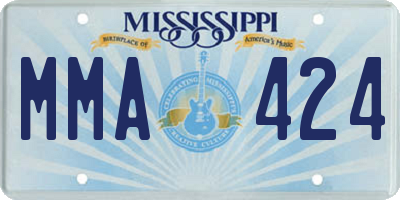 MS license plate MMA424