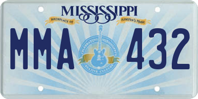 MS license plate MMA432