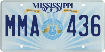 MS license plate MMA436