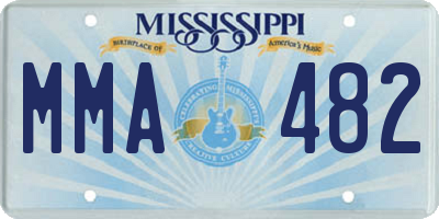 MS license plate MMA482
