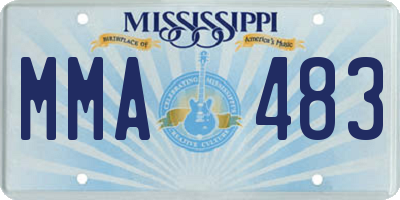 MS license plate MMA483
