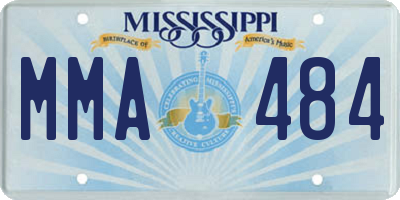 MS license plate MMA484