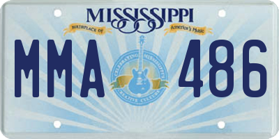 MS license plate MMA486