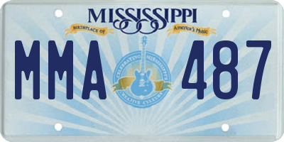 MS license plate MMA487