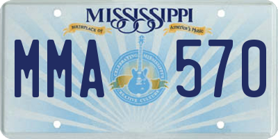 MS license plate MMA570