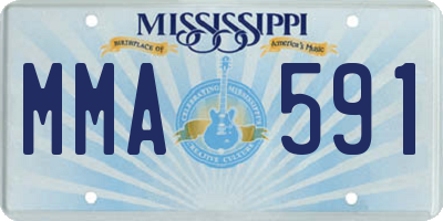 MS license plate MMA591