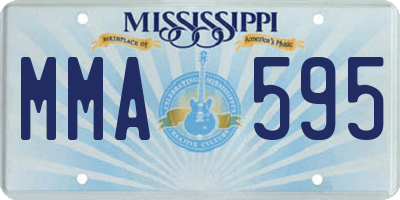 MS license plate MMA595