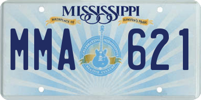 MS license plate MMA621
