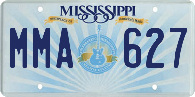 MS license plate MMA627