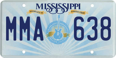 MS license plate MMA638