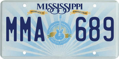 MS license plate MMA689