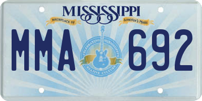 MS license plate MMA692