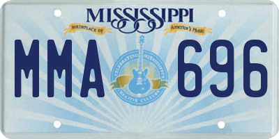 MS license plate MMA696