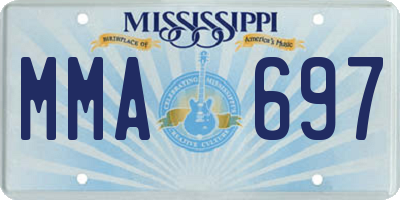 MS license plate MMA697