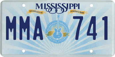 MS license plate MMA741