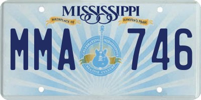 MS license plate MMA746