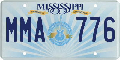 MS license plate MMA776