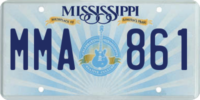 MS license plate MMA861