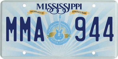 MS license plate MMA944