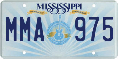 MS license plate MMA975