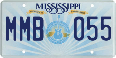 MS license plate MMB055