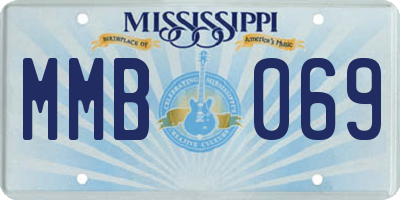 MS license plate MMB069
