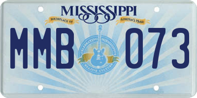 MS license plate MMB073
