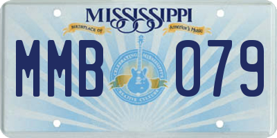 MS license plate MMB079