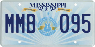 MS license plate MMB095