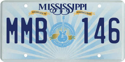 MS license plate MMB146