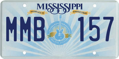 MS license plate MMB157