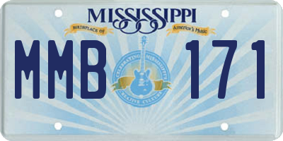 MS license plate MMB171