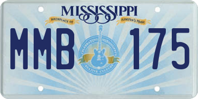 MS license plate MMB175