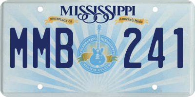 MS license plate MMB241