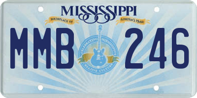 MS license plate MMB246