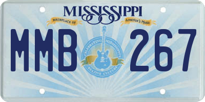 MS license plate MMB267