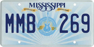 MS license plate MMB269