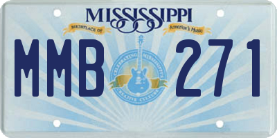MS license plate MMB271