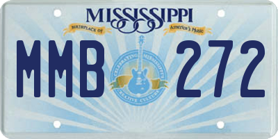 MS license plate MMB272