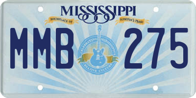 MS license plate MMB275