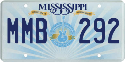 MS license plate MMB292