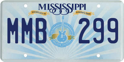 MS license plate MMB299